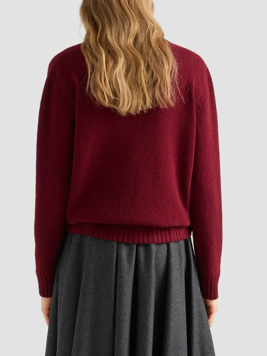 Prada Women's Cashmere and Wool Crew-Neck Sweater | Thumbnail 4