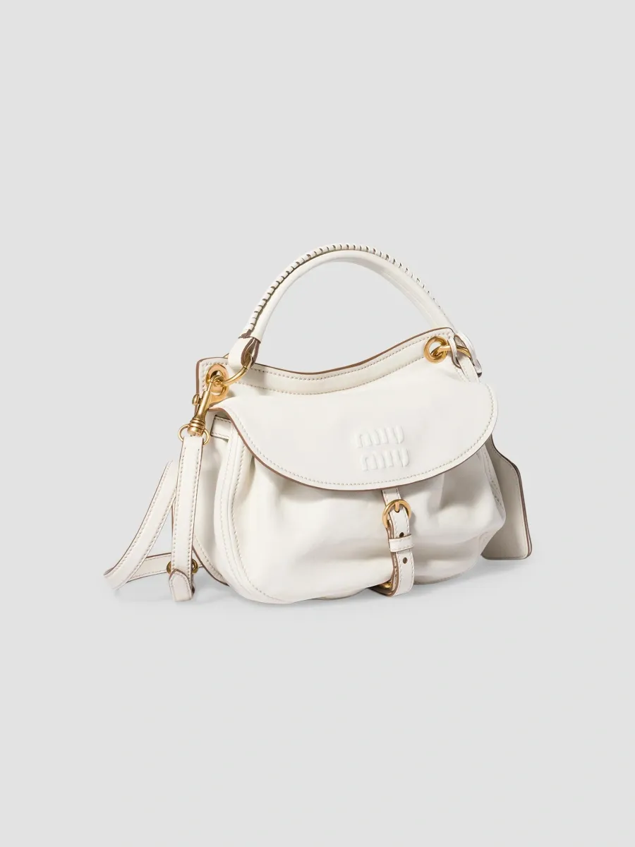 Miu Miu Women's Nappa Leather Crossbody Bag | Thumbnail 4 Miu Miu Women's Nappa Leather Crossbody Bag | Thumbnail 4