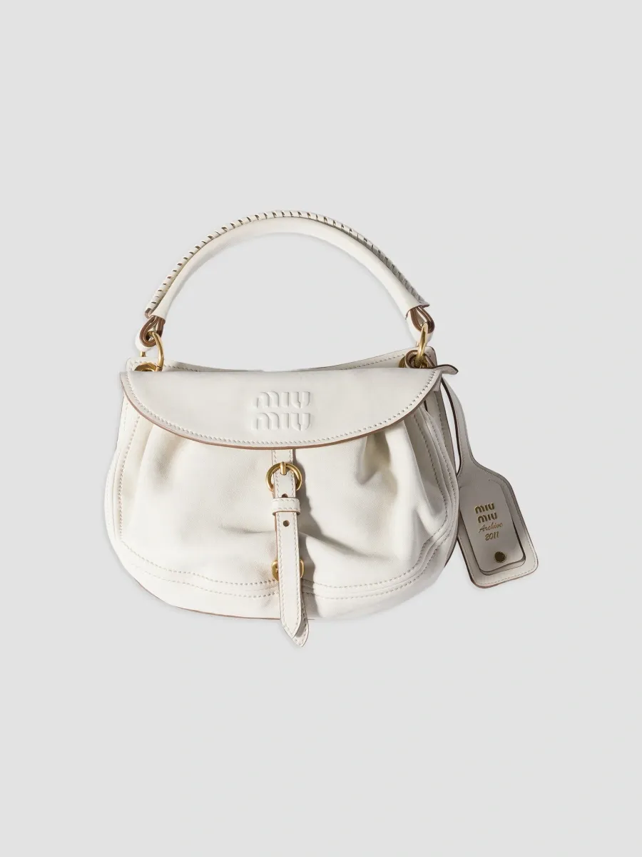 Miu Miu Women's Nappa Leather Crossbody Bag | Thumbnail 7 Miu Miu Women's Nappa Leather Crossbody Bag | Thumbnail 7