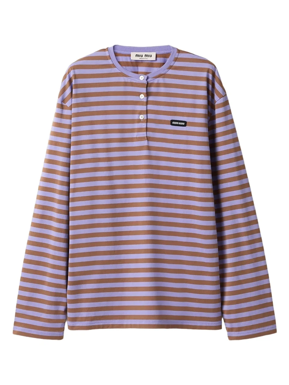Women's Striped Jersey T-Shirt Women's Striped Jersey T-Shirt
