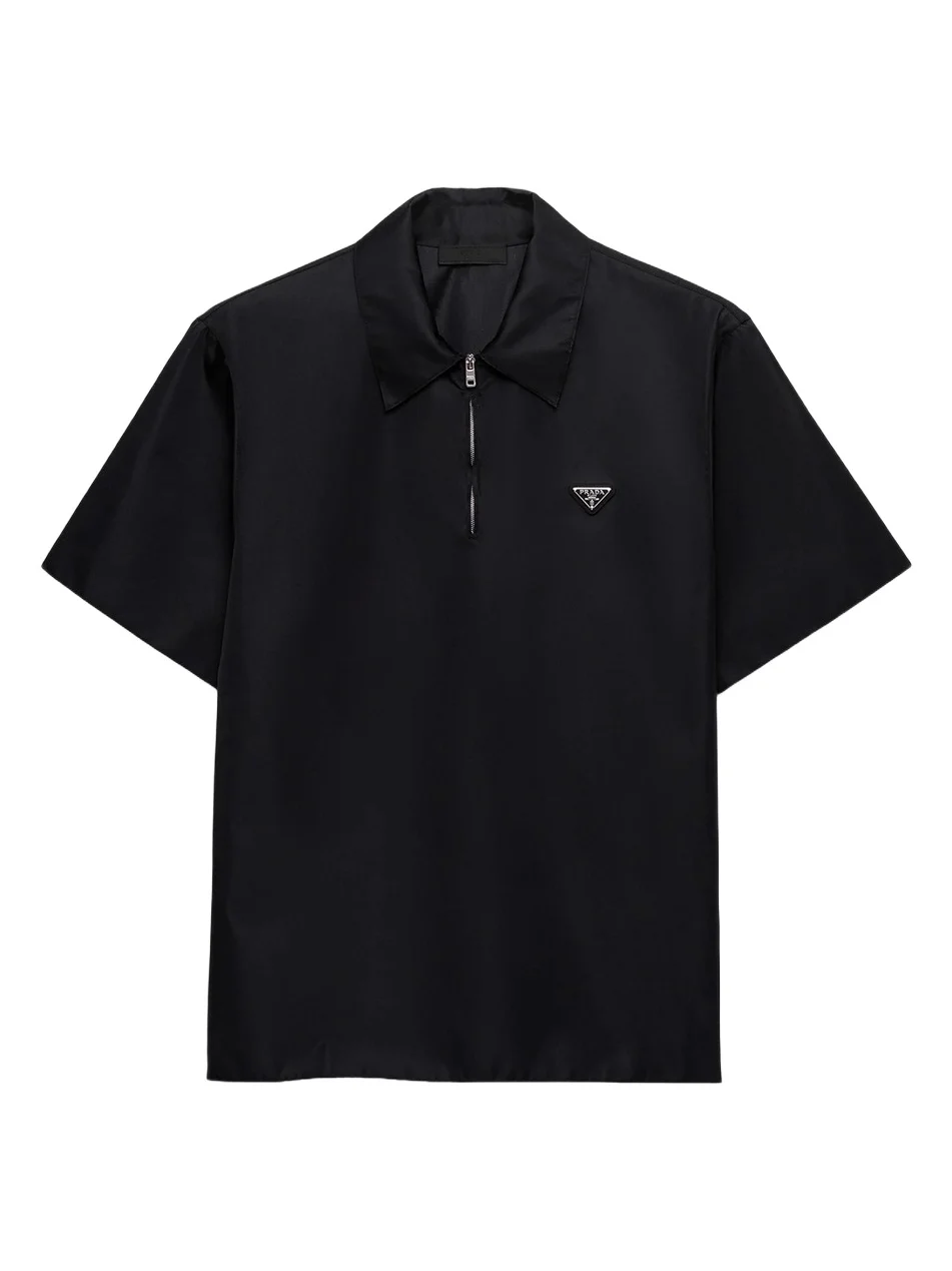 Prada Men's Short-Sleeved Re-Nylon Polo Shirt