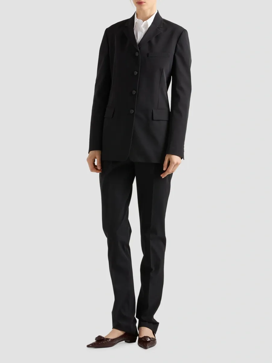Prada Women's Stretch Poplin Shirt | Thumbnail 2 Prada Women's Stretch Poplin Shirt | Thumbnail 2