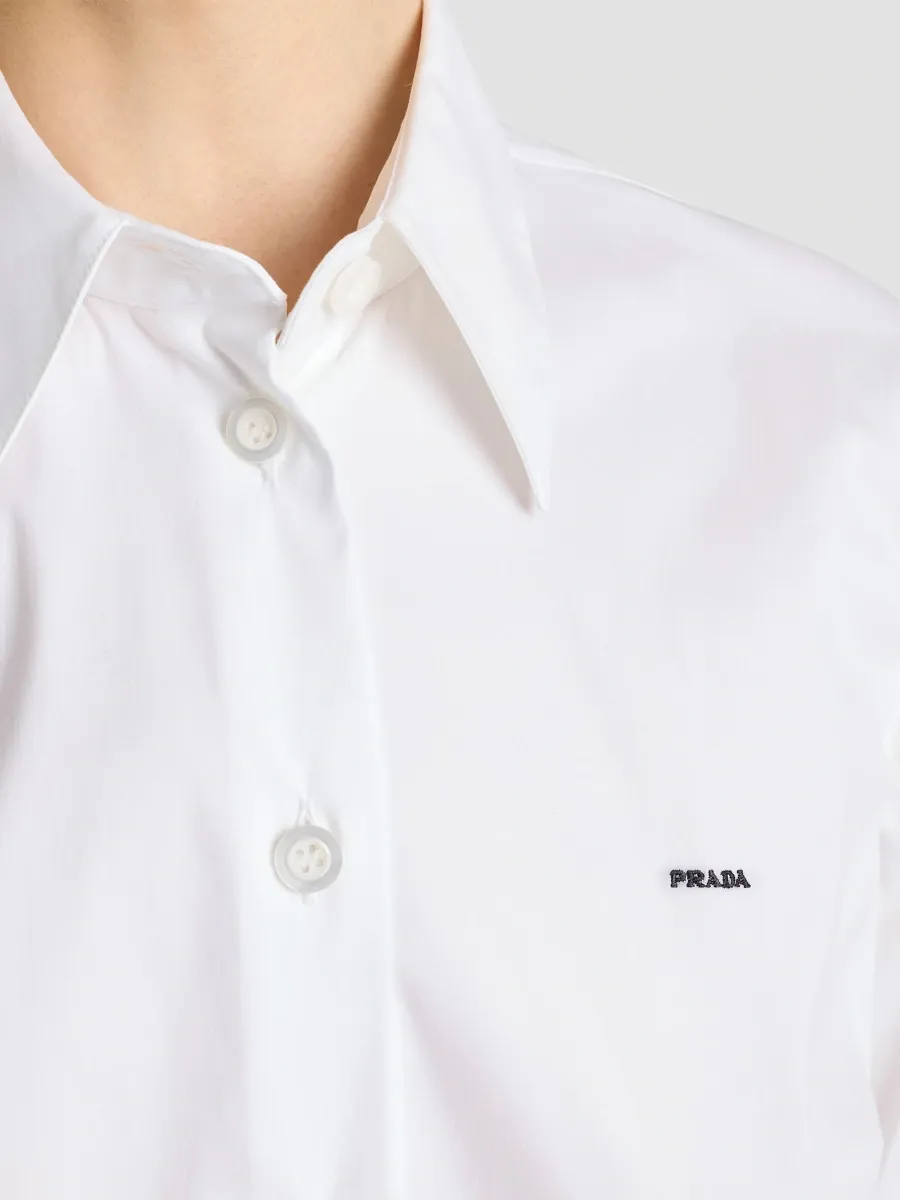 Prada Women's Stretch Poplin Shirt | Thumbnail 5 Prada Women's Stretch Poplin Shirt | Thumbnail 5