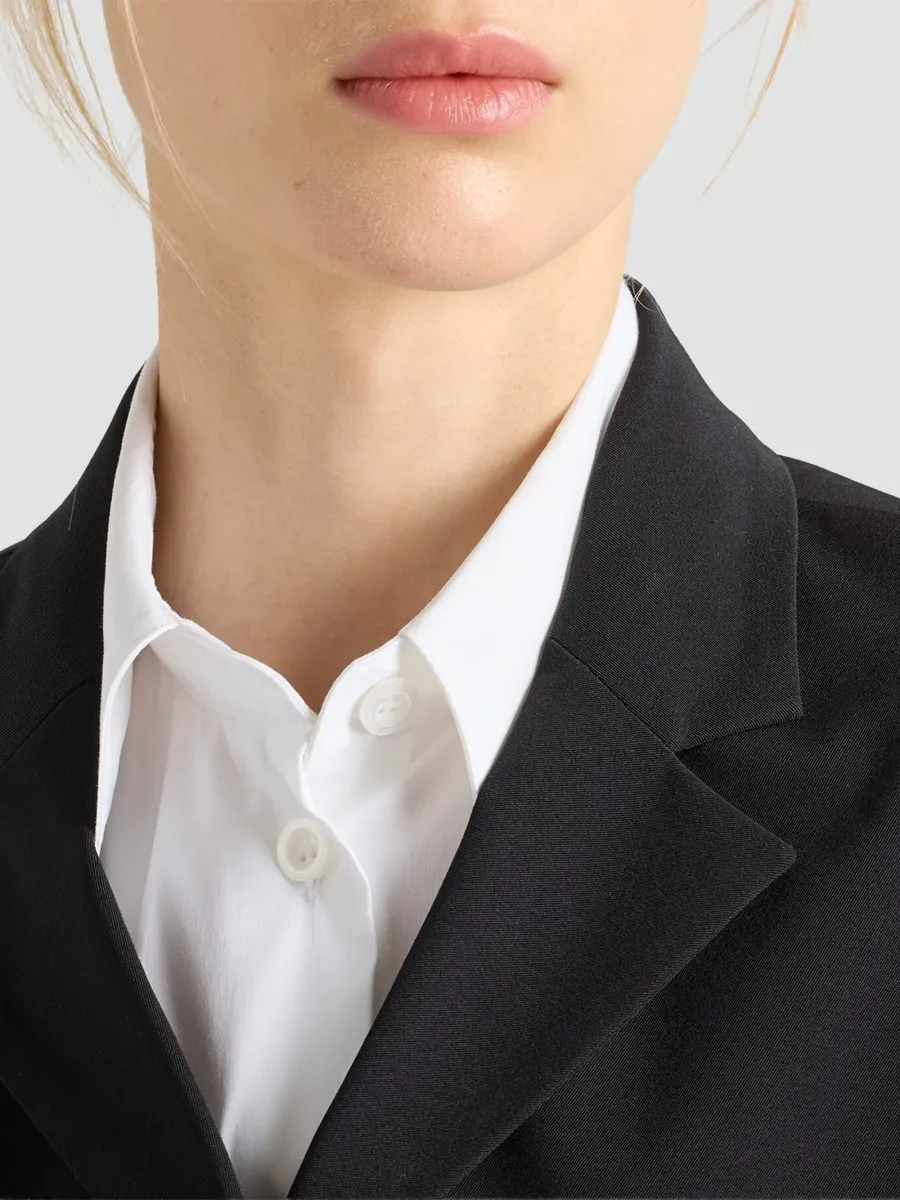 Prada Women's Stretch Poplin Shirt | Thumbnail 6 Prada Women's Stretch Poplin Shirt | Thumbnail 6