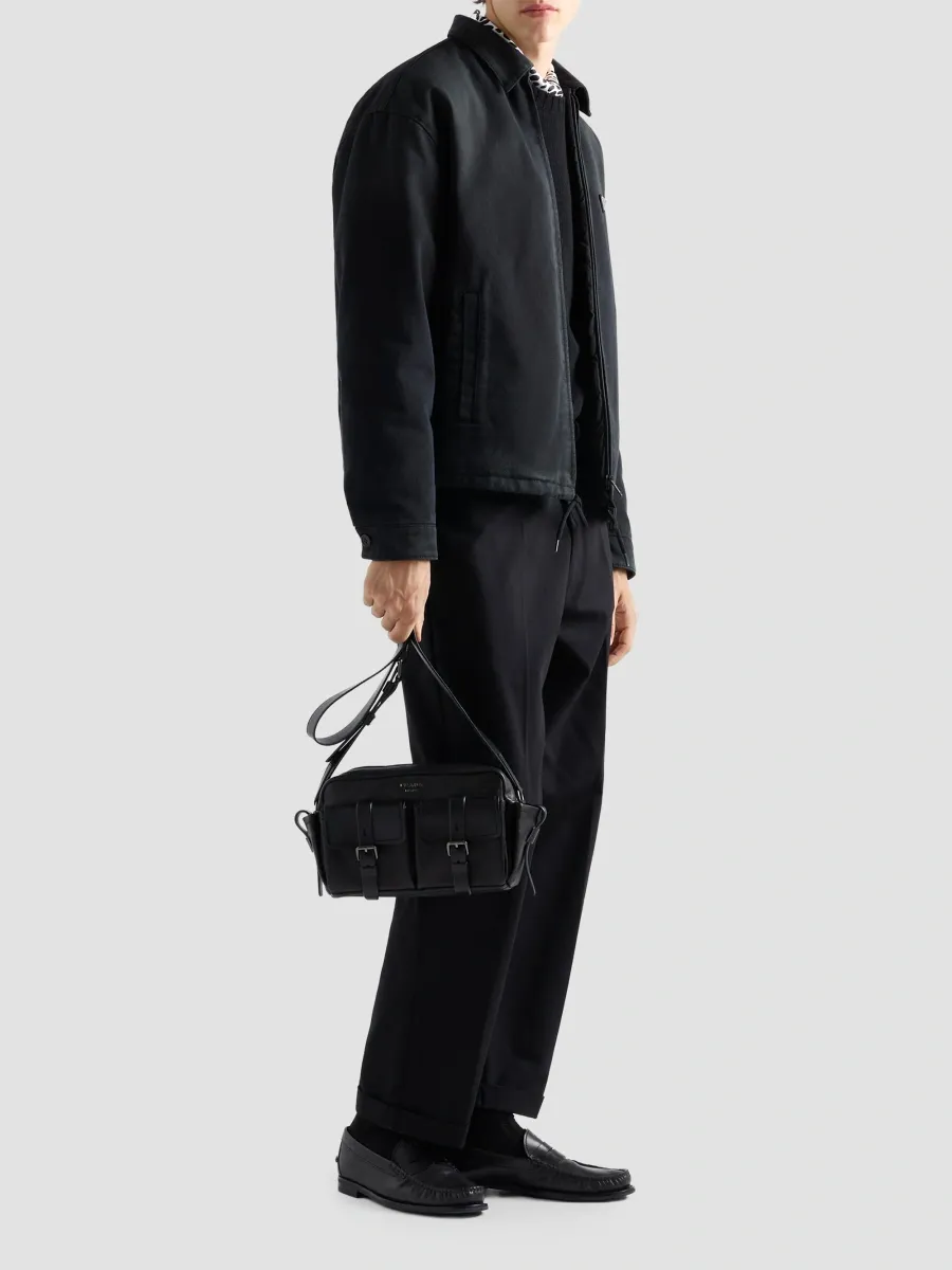Prada Men's Route Leather Shoulder Bag | Thumbnail 2