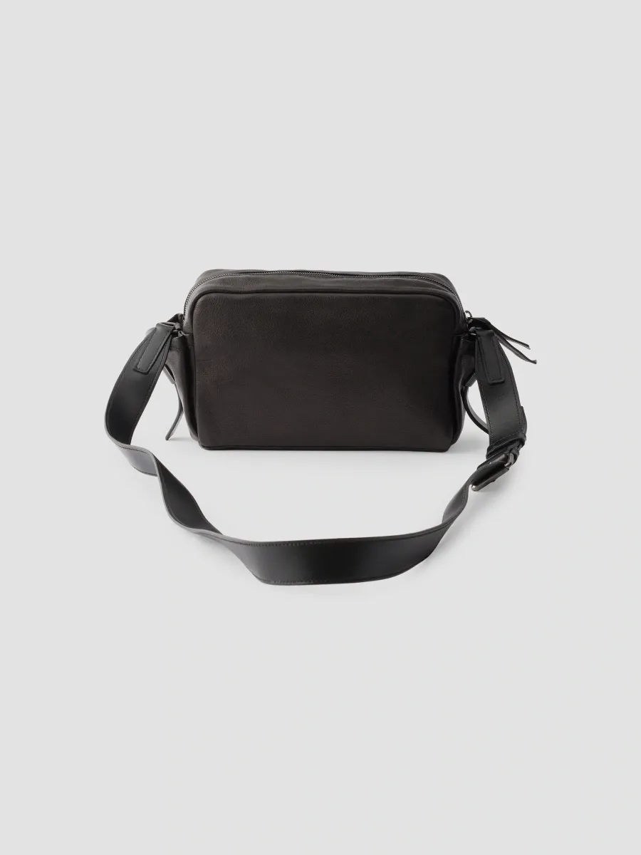 Prada Men's Route Leather Shoulder Bag | Thumbnail 5