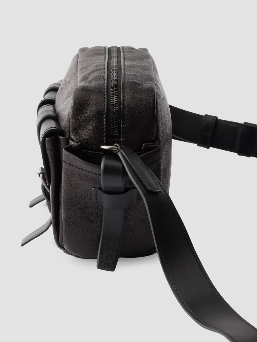 Prada Men's Route Leather Shoulder Bag | Thumbnail 6
