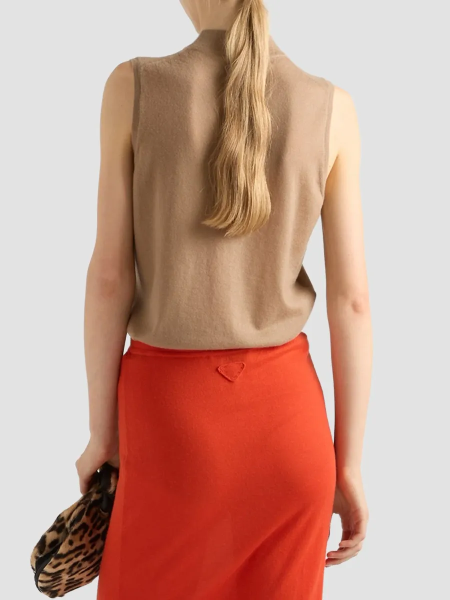 Prada Women's Cashmere Vest Top | Thumbnail 4 Prada Women's Cashmere Vest Top | Thumbnail 4