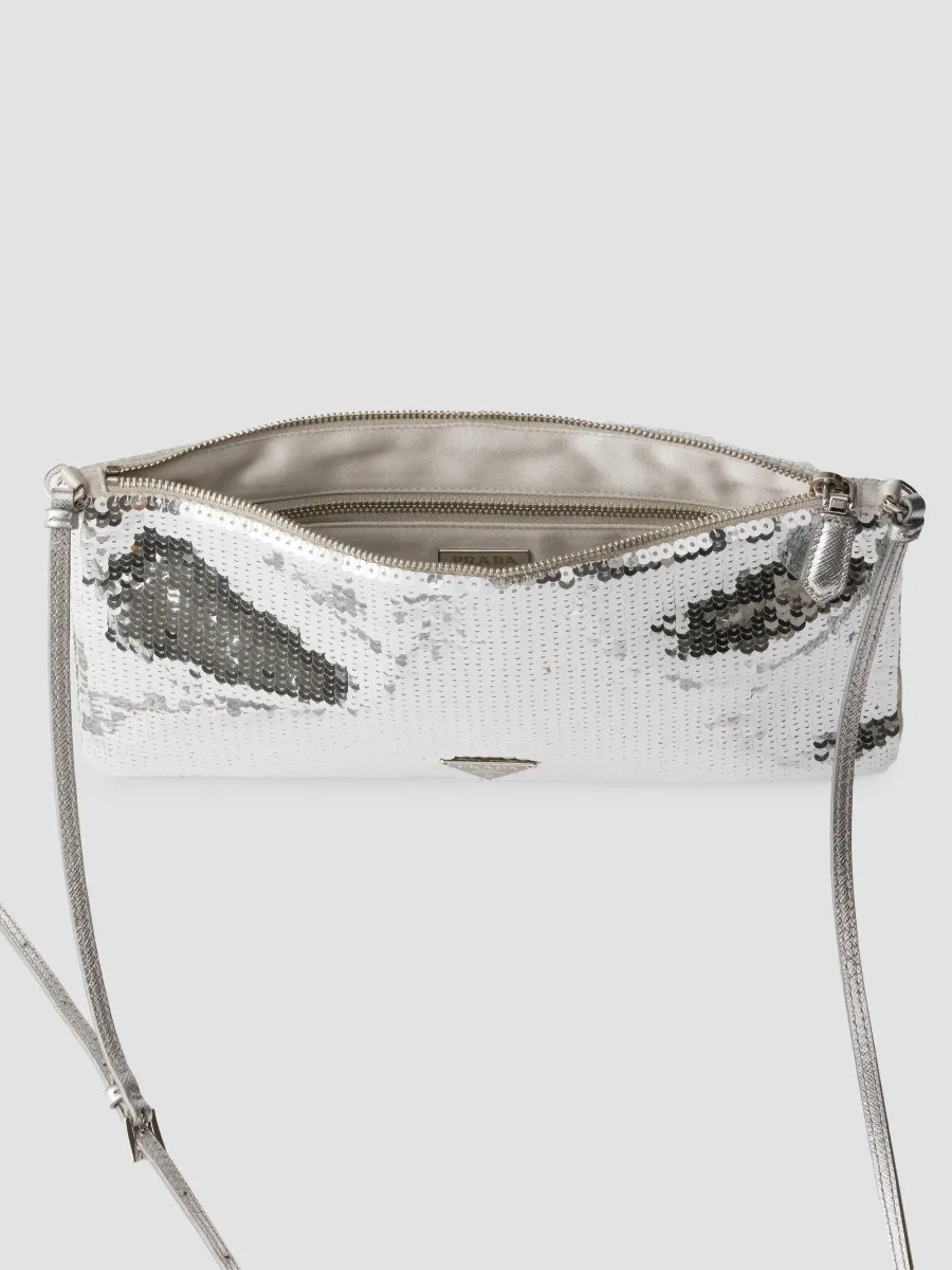 Prada Women's Small Satin and Sequin Shoulder Bag | Thumbnail 5 Prada Women's Small Satin and Sequin Shoulder Bag | Thumbnail 5