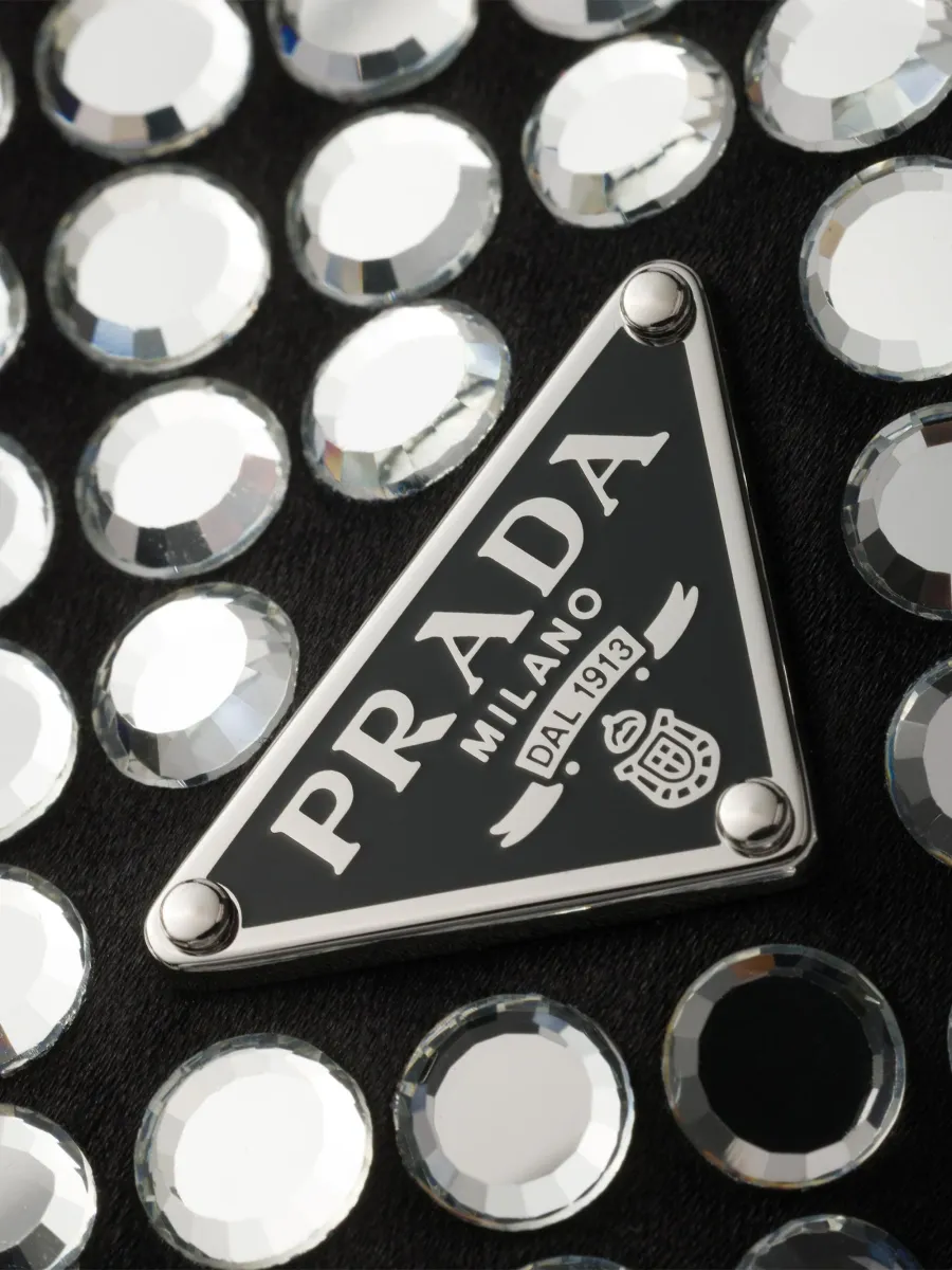 Prada Women's Small Satin and Crystal Shoulder Bag | Thumbnail 5 Prada Women's Small Satin and Crystal Shoulder Bag | Thumbnail 5
