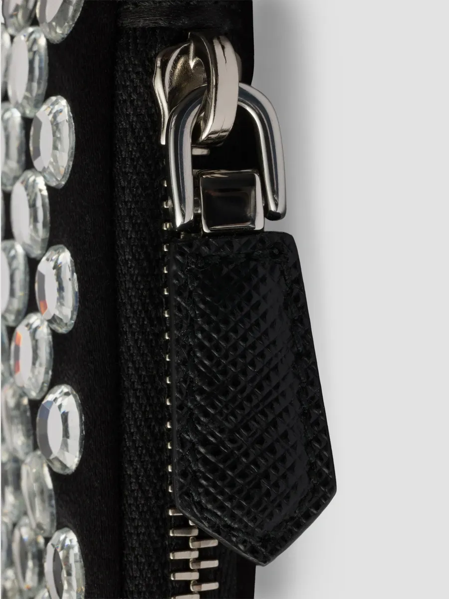 Prada Women's Small Satin and Crystal Shoulder Bag | Thumbnail 6 Prada Women's Small Satin and Crystal Shoulder Bag | Thumbnail 6