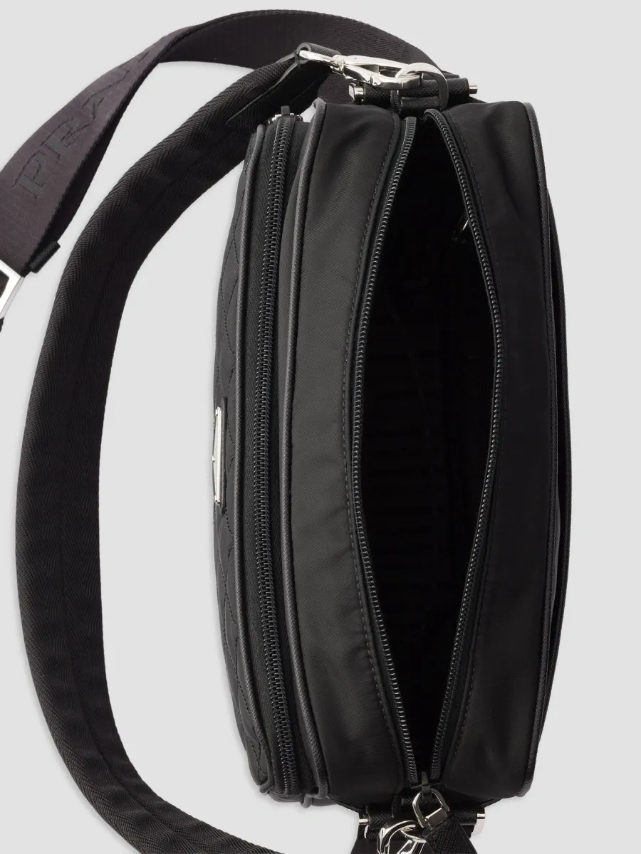 Prada Men's Re-Nylon and Leather Shoulder Bag | Thumbnail 6 Prada Men's Re-Nylon and Leather Shoulder Bag | Thumbnail 6