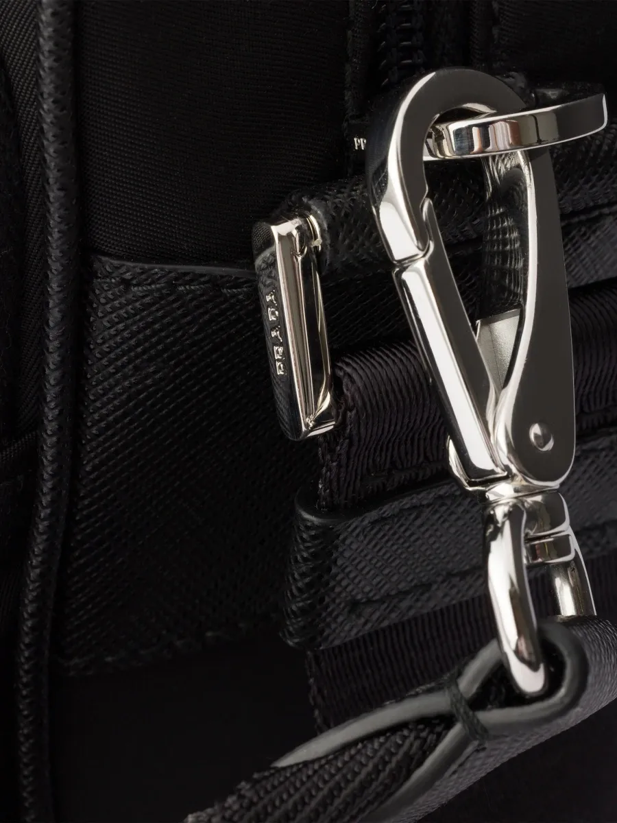 Prada Men's Re-Nylon and Leather Shoulder Bag | Thumbnail 7 Prada Men's Re-Nylon and Leather Shoulder Bag | Thumbnail 7