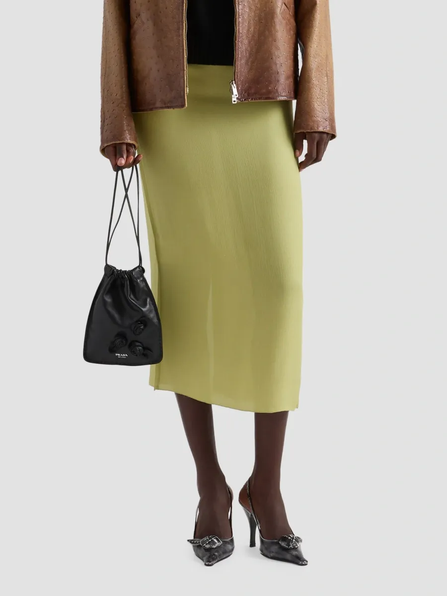 Prada Women's Triple Chiffon Midi Skirt | Thumbnail 3 Prada Women's Triple Chiffon Midi Skirt | Thumbnail 3