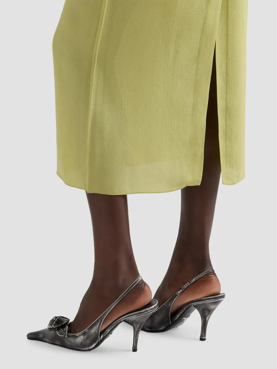 Prada Women's Triple Chiffon Midi Skirt | Thumbnail 5 Prada Women's Triple Chiffon Midi Skirt | Thumbnail 5
