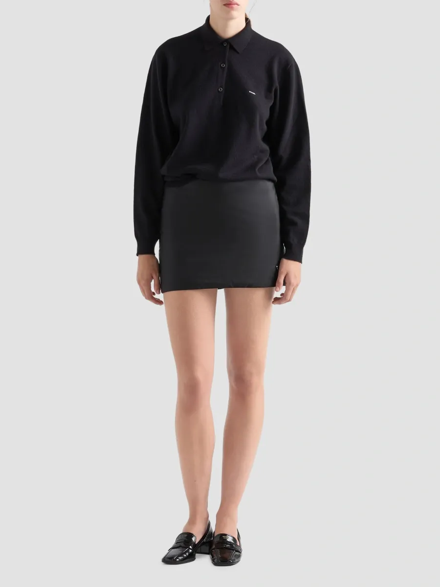 Prada Women's Lightweight Nylon Mini Skirt | Thumbnail 2