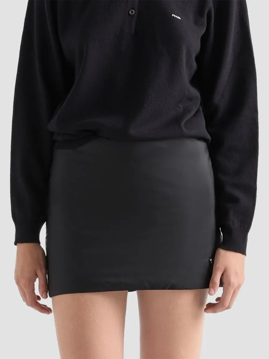 Prada Women's Lightweight Nylon Mini Skirt | Thumbnail 3