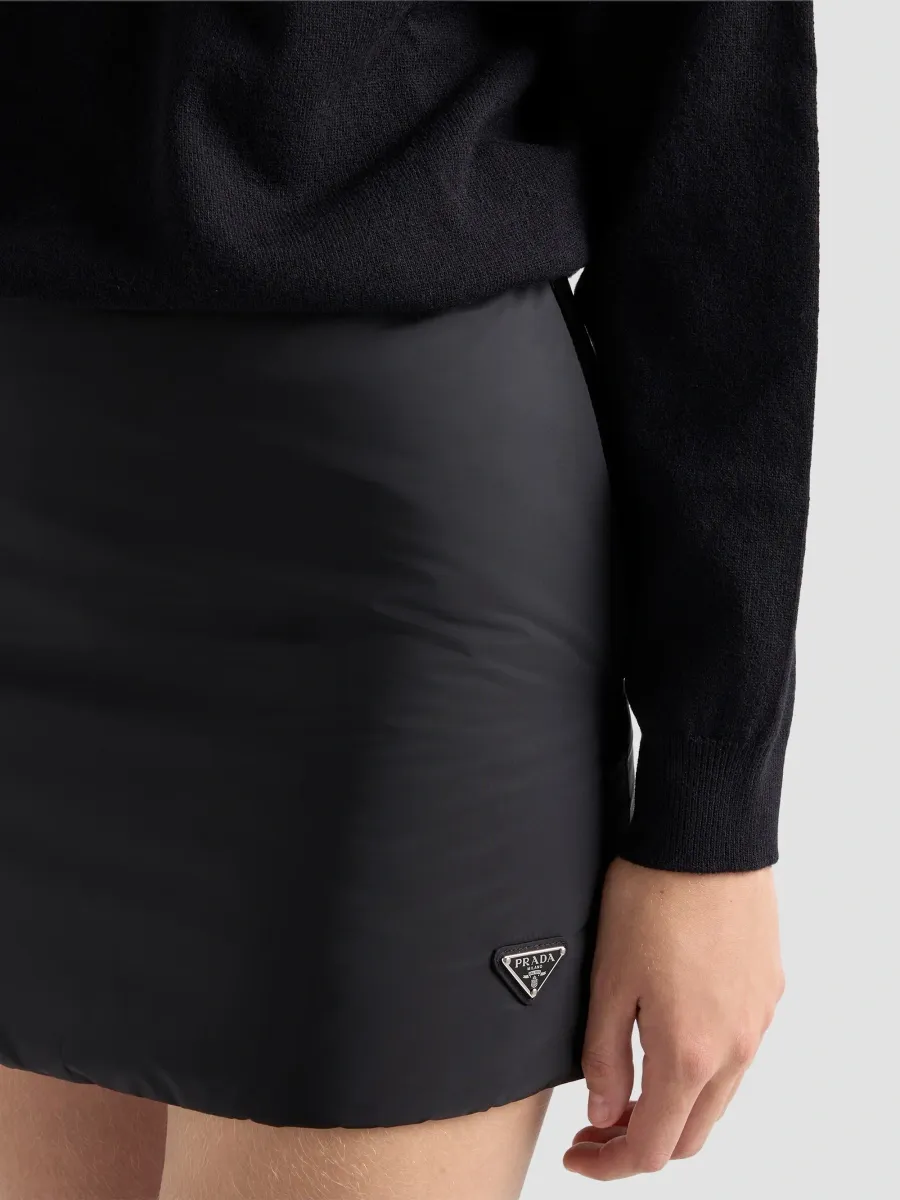 Prada Women's Lightweight Nylon Mini Skirt | Thumbnail 6