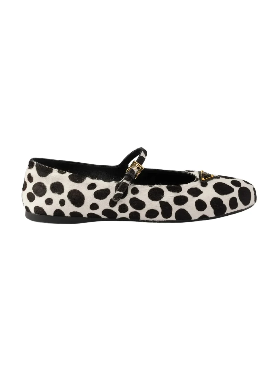 Women's Printed Leather Ballerinas