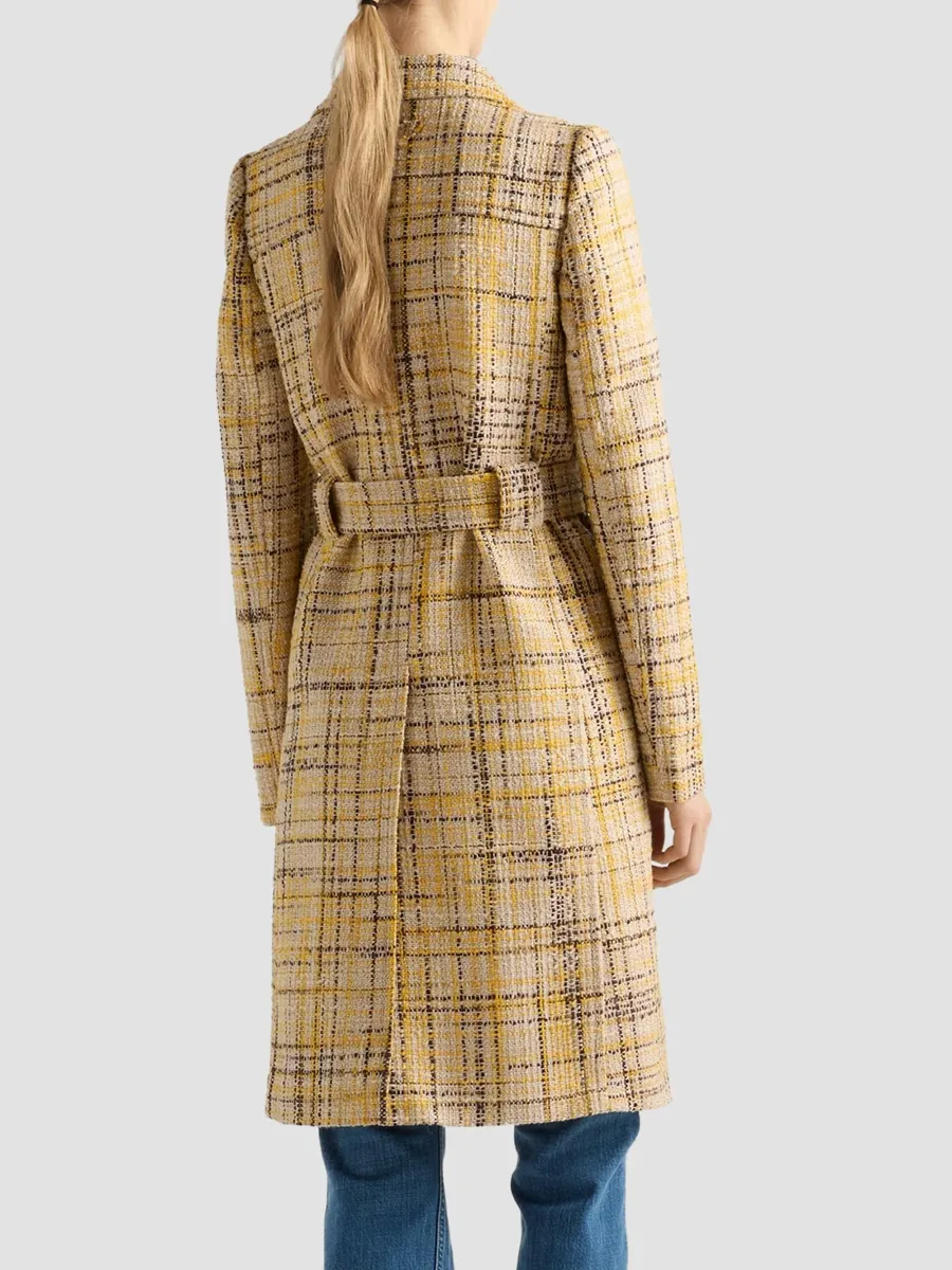 Prada Men's Single-Breasted Tweed Coat | Thumbnail 4