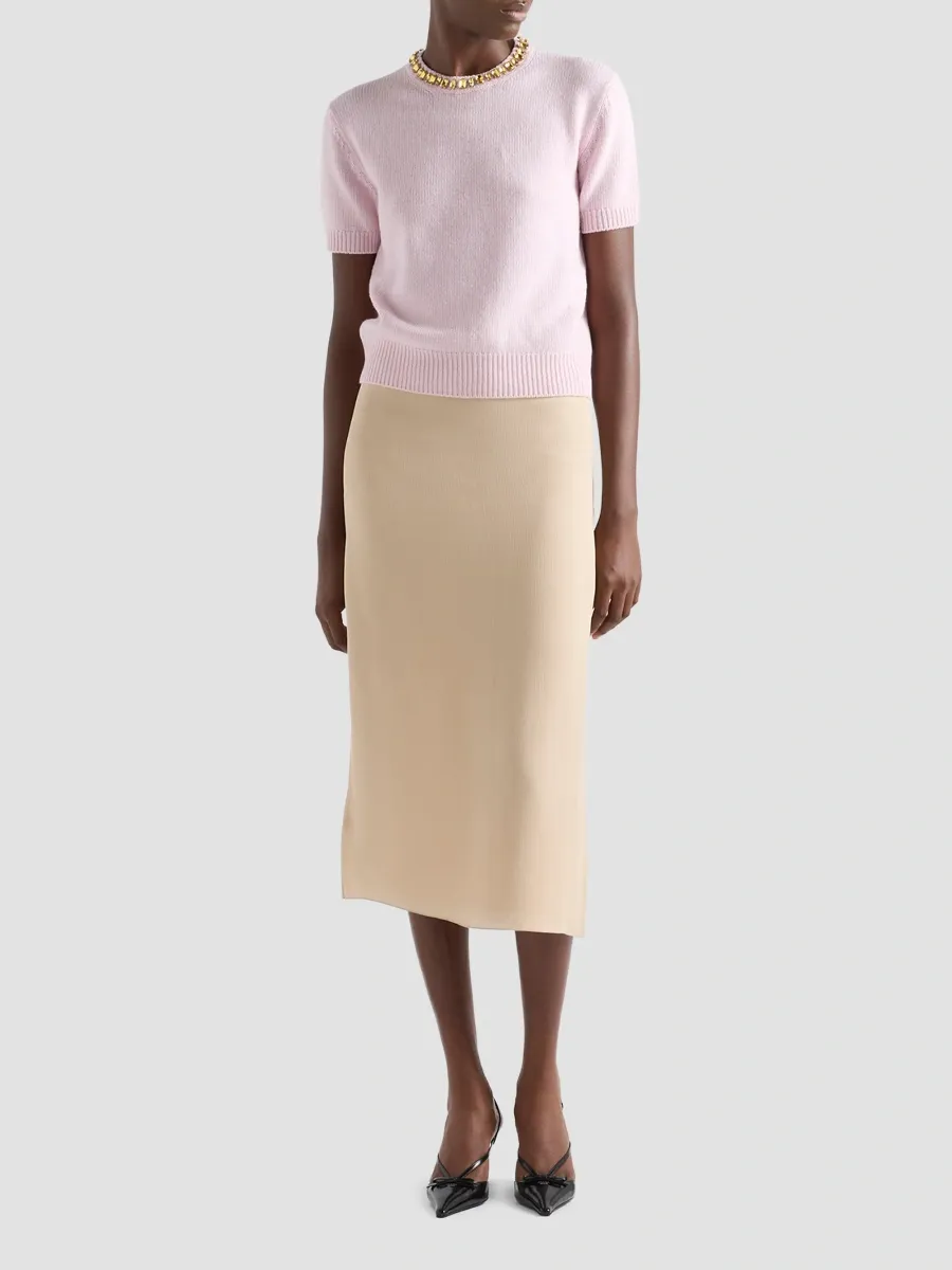 Prada Women's Triple Chiffon Midi Skirt | Thumbnail 2 Prada Women's Triple Chiffon Midi Skirt | Thumbnail 2