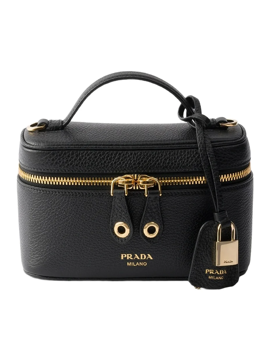 Prada Women's Leather Mini Top Handle Bag