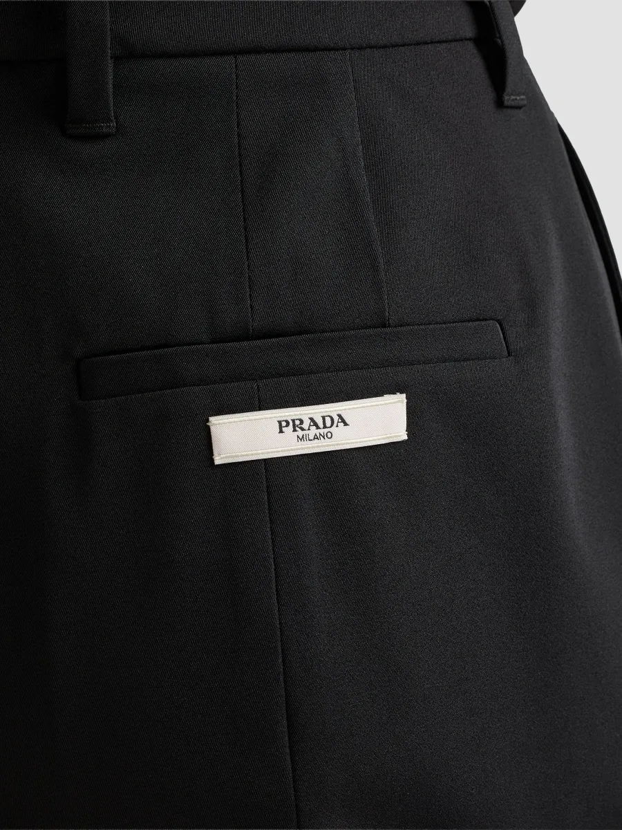 Prada Women's Stretch Technical Fabric Pants | Thumbnail 6