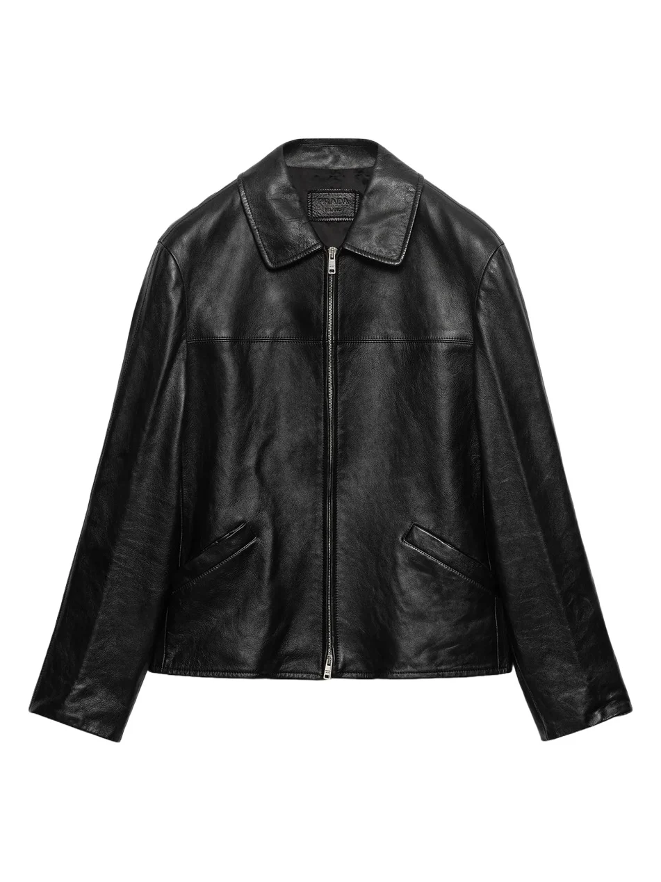 Prada Men's Nappa Leather Blouson Jacket