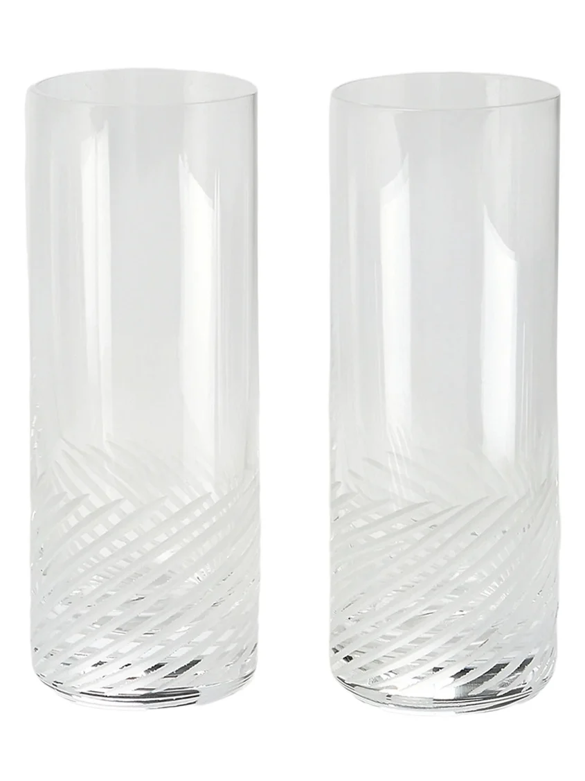 Brunello Cucinelli Set of Two Dry Spirit Glasses in Murano Glass - Transparent