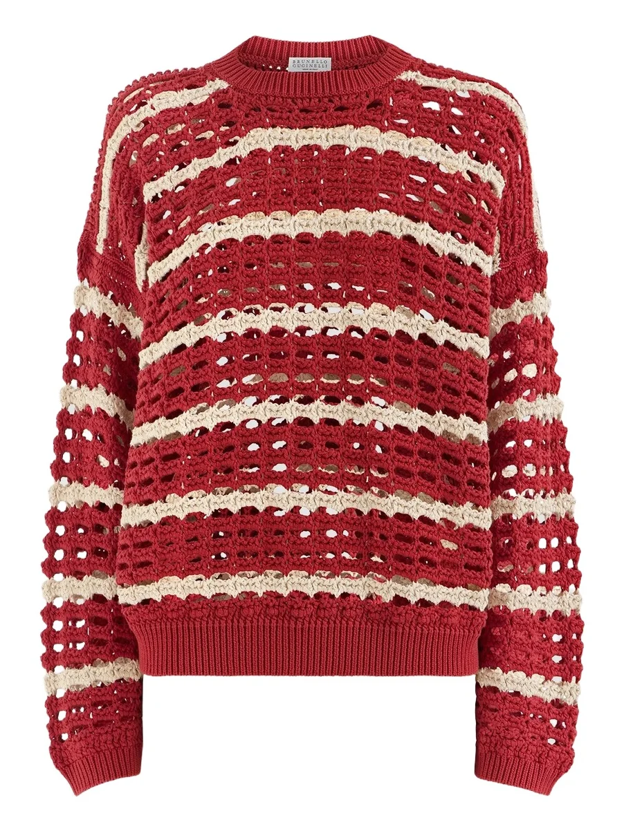 Women's Cotton Marina Net Sweater