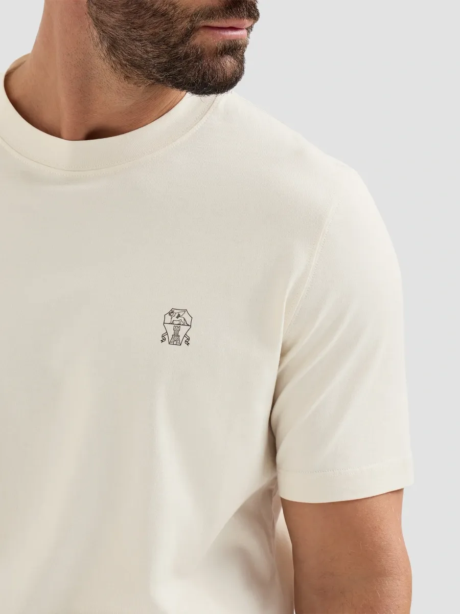 Brunello Cucinelli Men's Cotton Jersey T-Shirt with Logo - Panama | Thumbnail 5