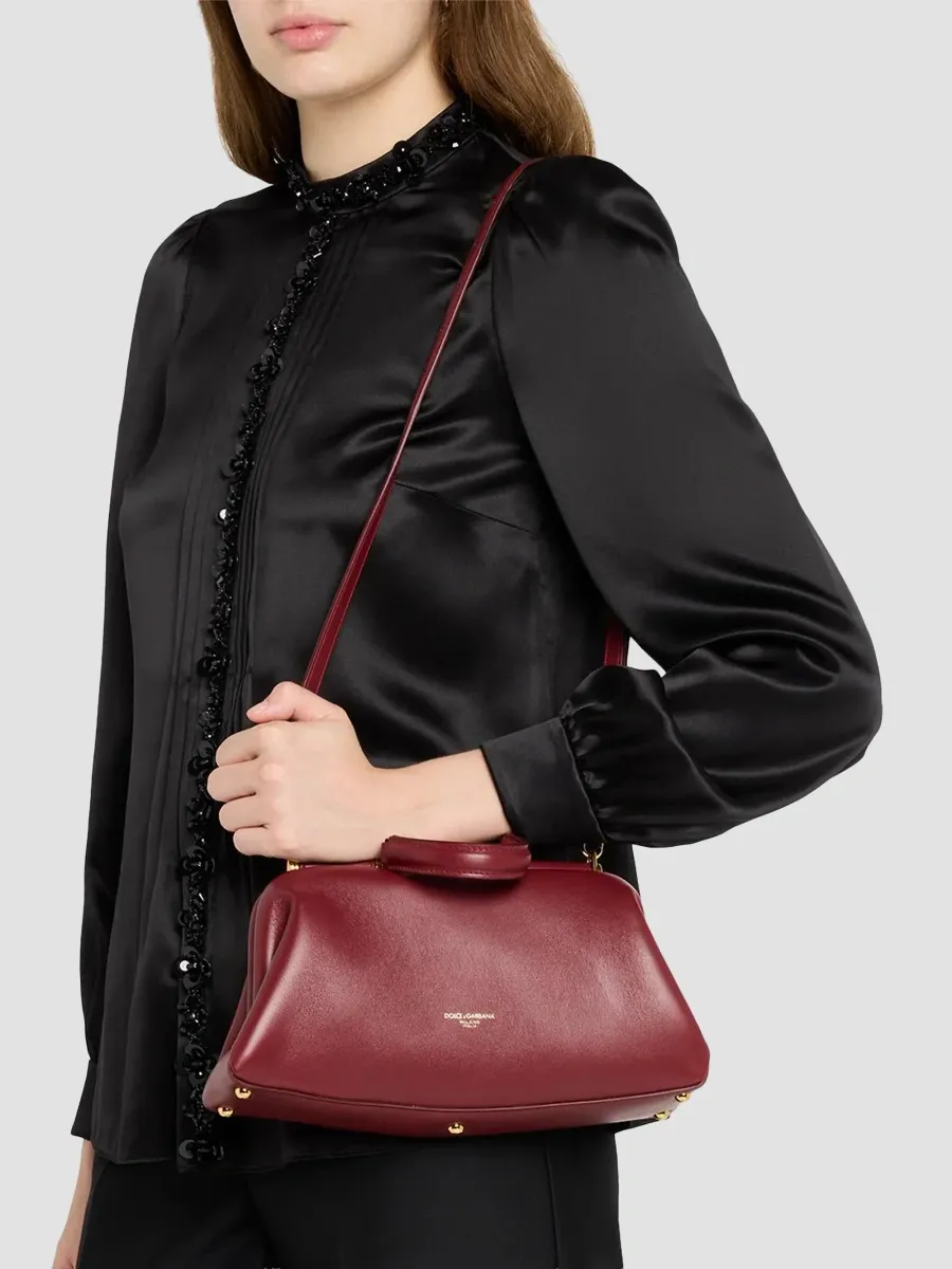 Dolce & Gabbana Women's Nonna Small Leather Satchel | Thumbnail 2 Dolce & Gabbana Women's Nonna Small Leather Satchel | Thumbnail 2