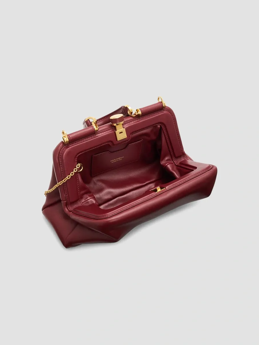 Dolce & Gabbana Women's Nonna Small Leather Satchel | Thumbnail 4 Dolce & Gabbana Women's Nonna Small Leather Satchel | Thumbnail 4