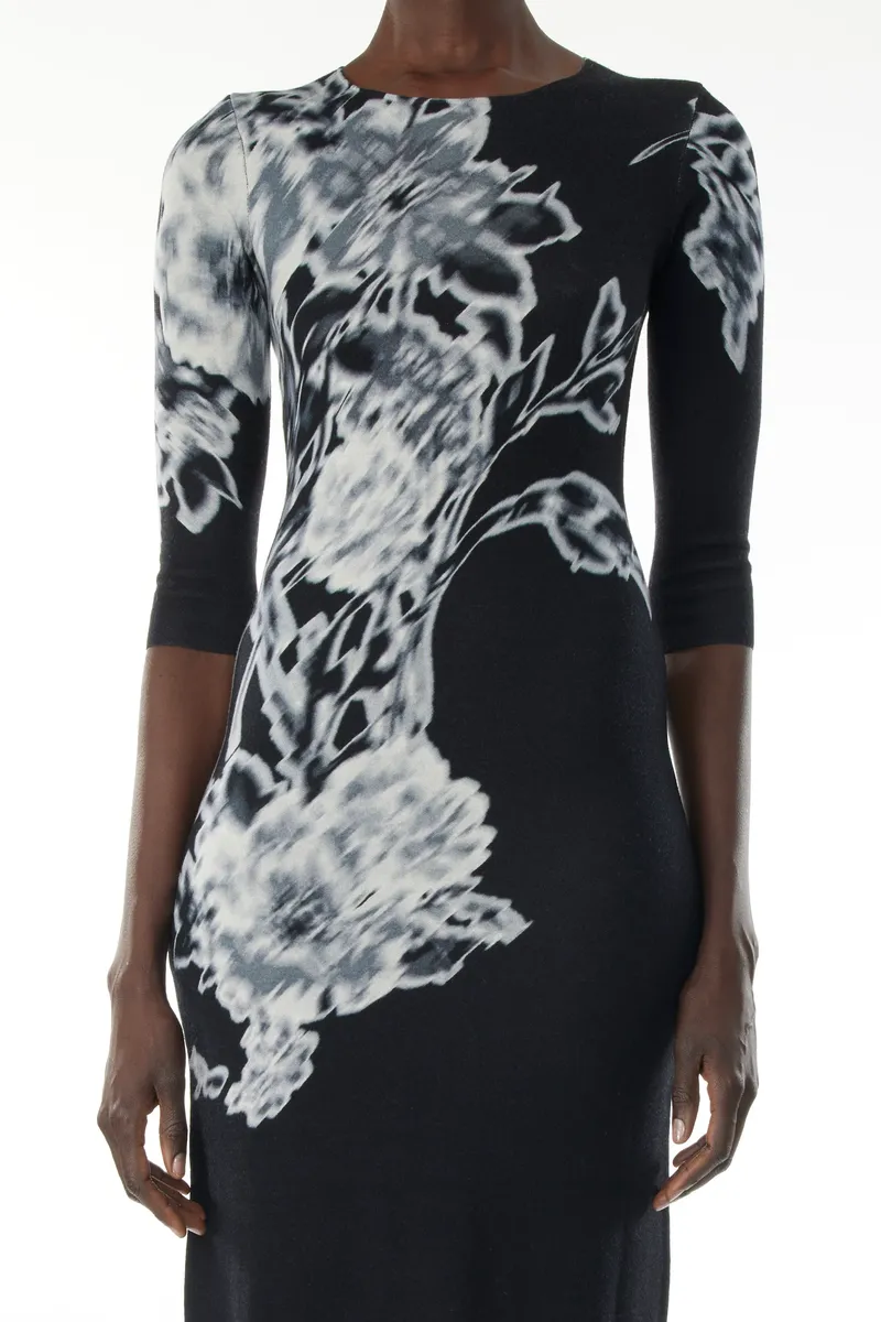 Jason Wu Collection MERINO WOOL 3/4 SLEEVE CREW NECK DRESS | Thumbnail 2 Jason Wu Collection MERINO WOOL 3/4 SLEEVE CREW NECK DRESS | Thumbnail 2