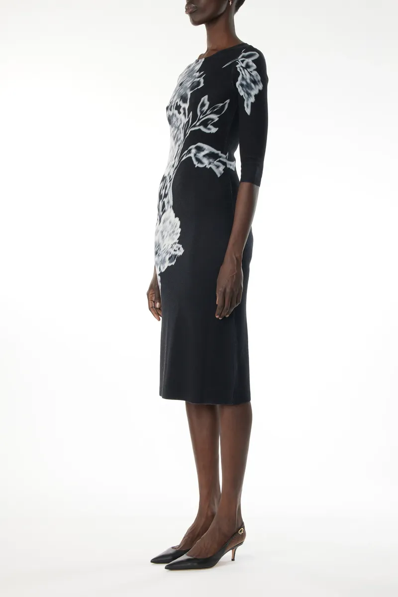 Jason Wu Collection MERINO WOOL 3/4 SLEEVE CREW NECK DRESS | Thumbnail 3 Jason Wu Collection MERINO WOOL 3/4 SLEEVE CREW NECK DRESS | Thumbnail 3