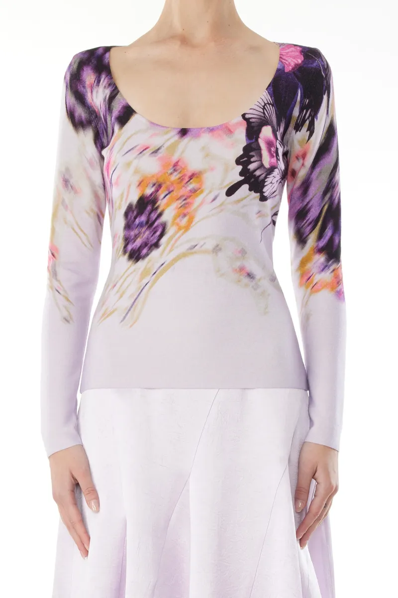 Jason Wu Collection MERINO WOOL LONG SLEEVE SCOOP NECK TOP | Thumbnail 2 Jason Wu Collection MERINO WOOL LONG SLEEVE SCOOP NECK TOP | Thumbnail 2