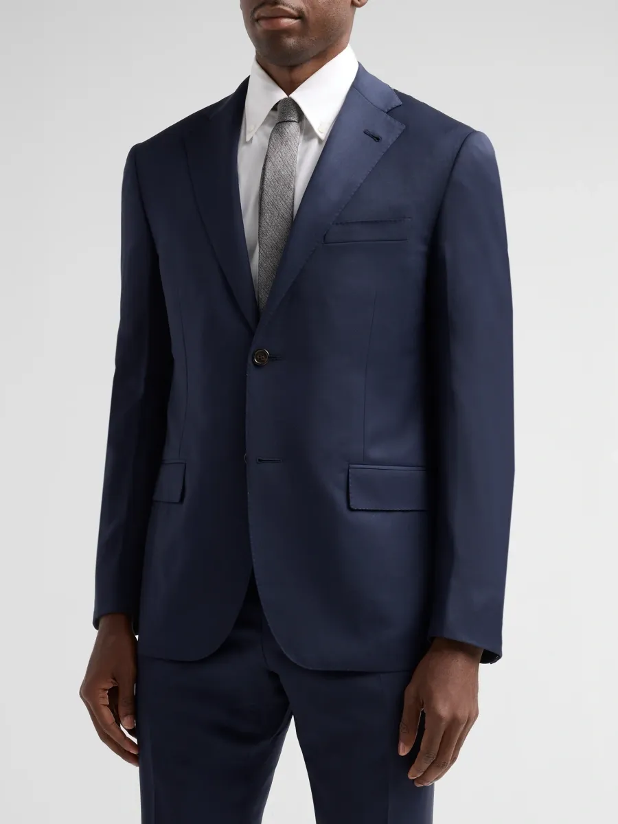 CORNELIANI Men's Basic High Wool Single-Breasted Suit | Thumbnail 4 CORNELIANI Men's Basic High Wool Single-Breasted Suit | Thumbnail 4