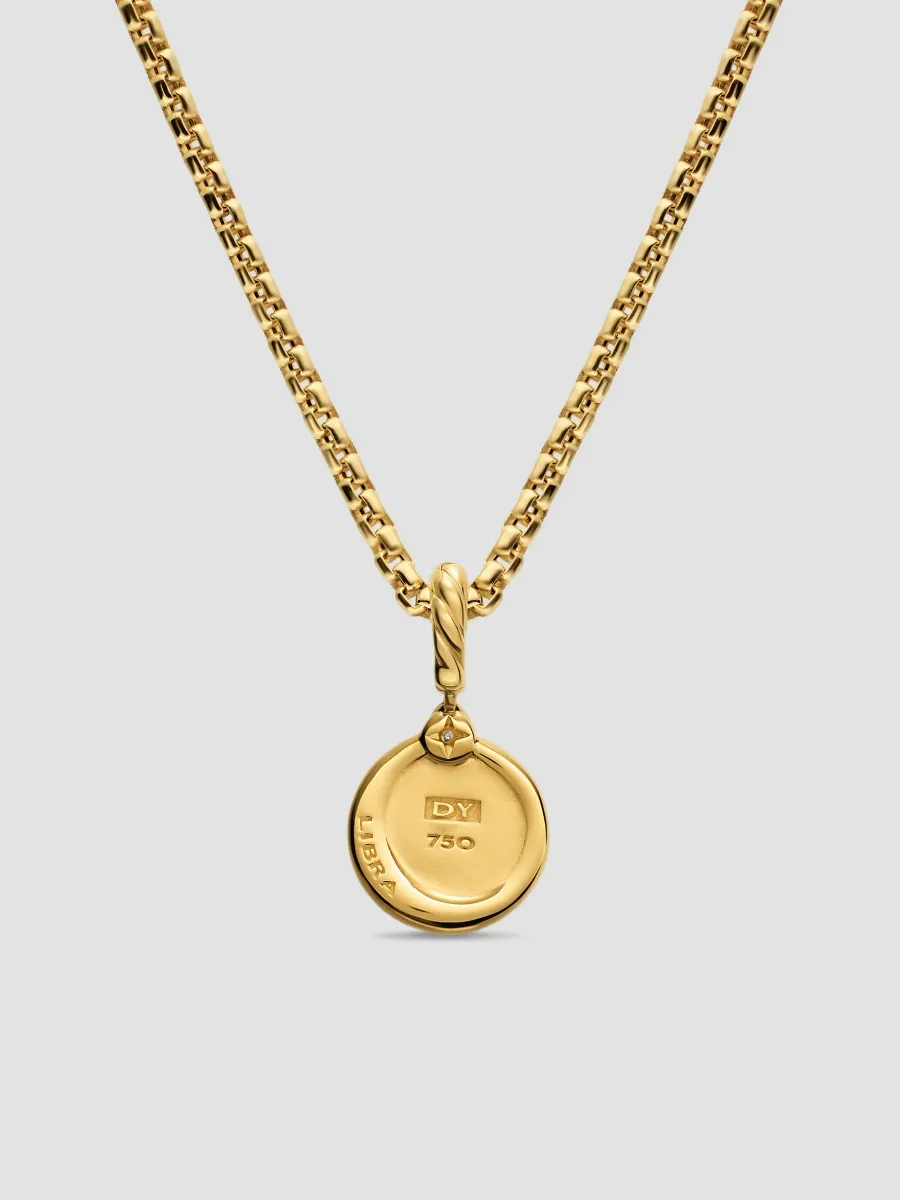 David Yurman Women's Petite Libra Amulet in 18K Yellow Gold with Diamond, 10.4MM - Gold | Thumbnail 3