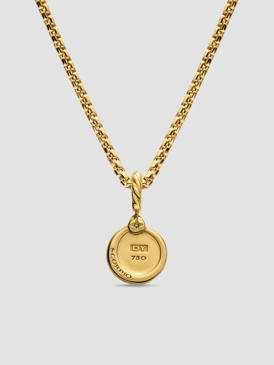 David Yurman Women's Petite Scorpio Amulet in 18K Yellow Gold with Diamond, 10.4MM - Diamond | Thumbnail 3 David Yurman Women's Petite Scorpio Amulet in 18K Yellow Gold with Diamond, 10.4MM - Diamond | Thumbnail 3
