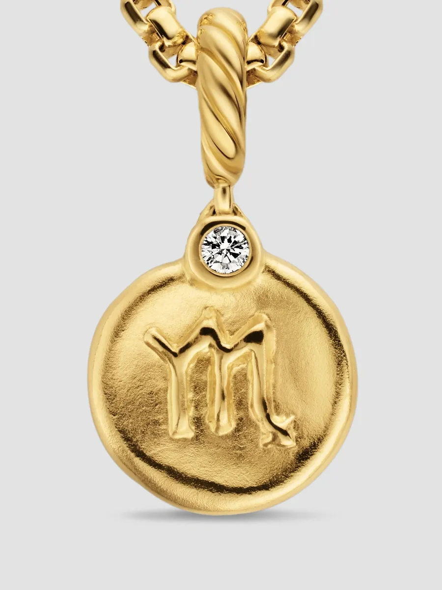 David Yurman Women's Petite Scorpio Amulet in 18K Yellow Gold with Diamond, 10.4MM - Diamond | Thumbnail 4 David Yurman Women's Petite Scorpio Amulet in 18K Yellow Gold with Diamond, 10.4MM - Diamond | Thumbnail 4
