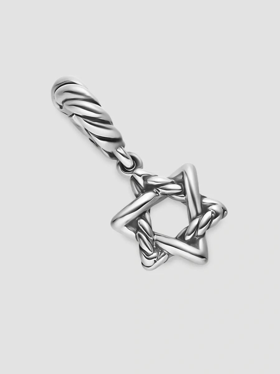 David Yurman Men's Star of David Amulet in Sterling Silver, 8.2MM | Thumbnail 2 David Yurman Men's Star of David Amulet in Sterling Silver, 8.2MM | Thumbnail 2
