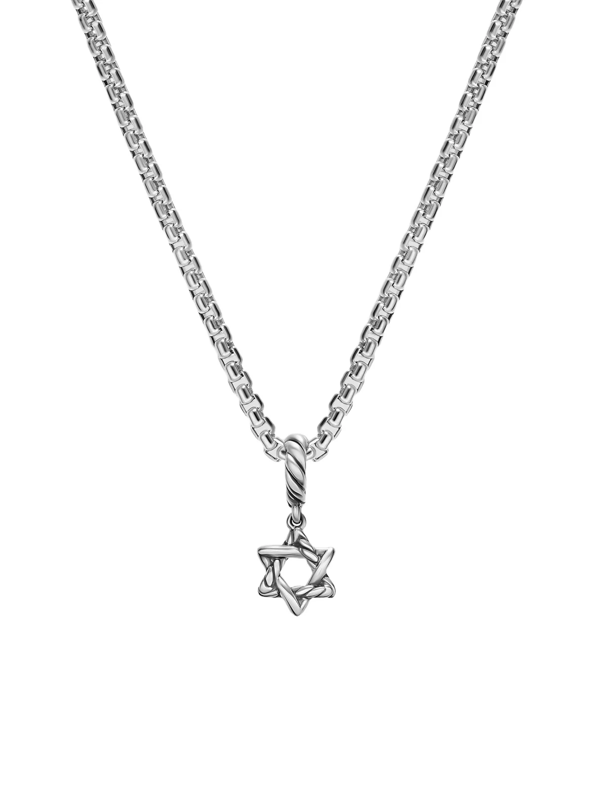 David Yurman Men's Star of David Amulet in Sterling Silver, 8.2MM