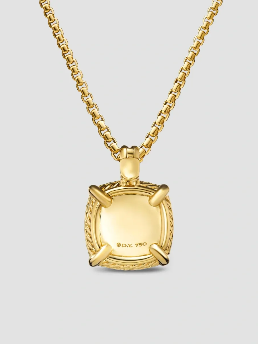 David Yurman Women's Chatelaine Pavé Bezel Pendant Necklace in 18K Yellow Gold | Thumbnail 4 David Yurman Women's Chatelaine Pavé Bezel Pendant Necklace in 18K Yellow Gold | Thumbnail 4