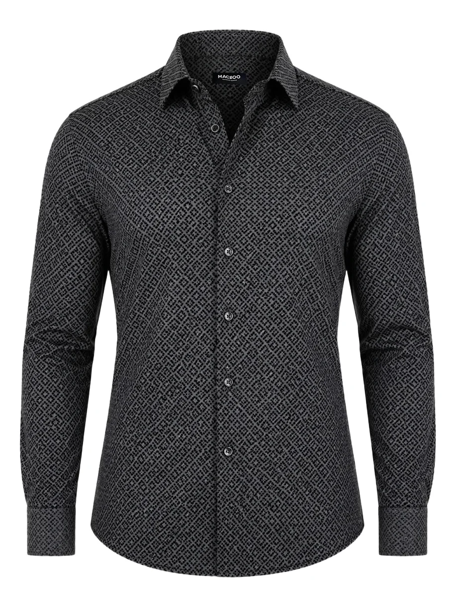 Maceoo Men's Fibonacci Stretch Shirt