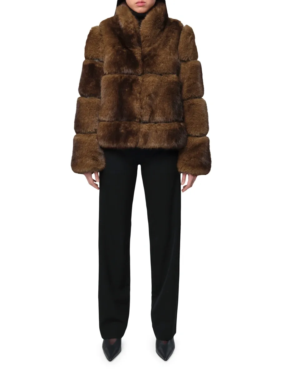 Apparis Women's Sai Faux-Mink Fur Coat | Thumbnail 2 Apparis Women's Sai Faux-Mink Fur Coat | Thumbnail 2