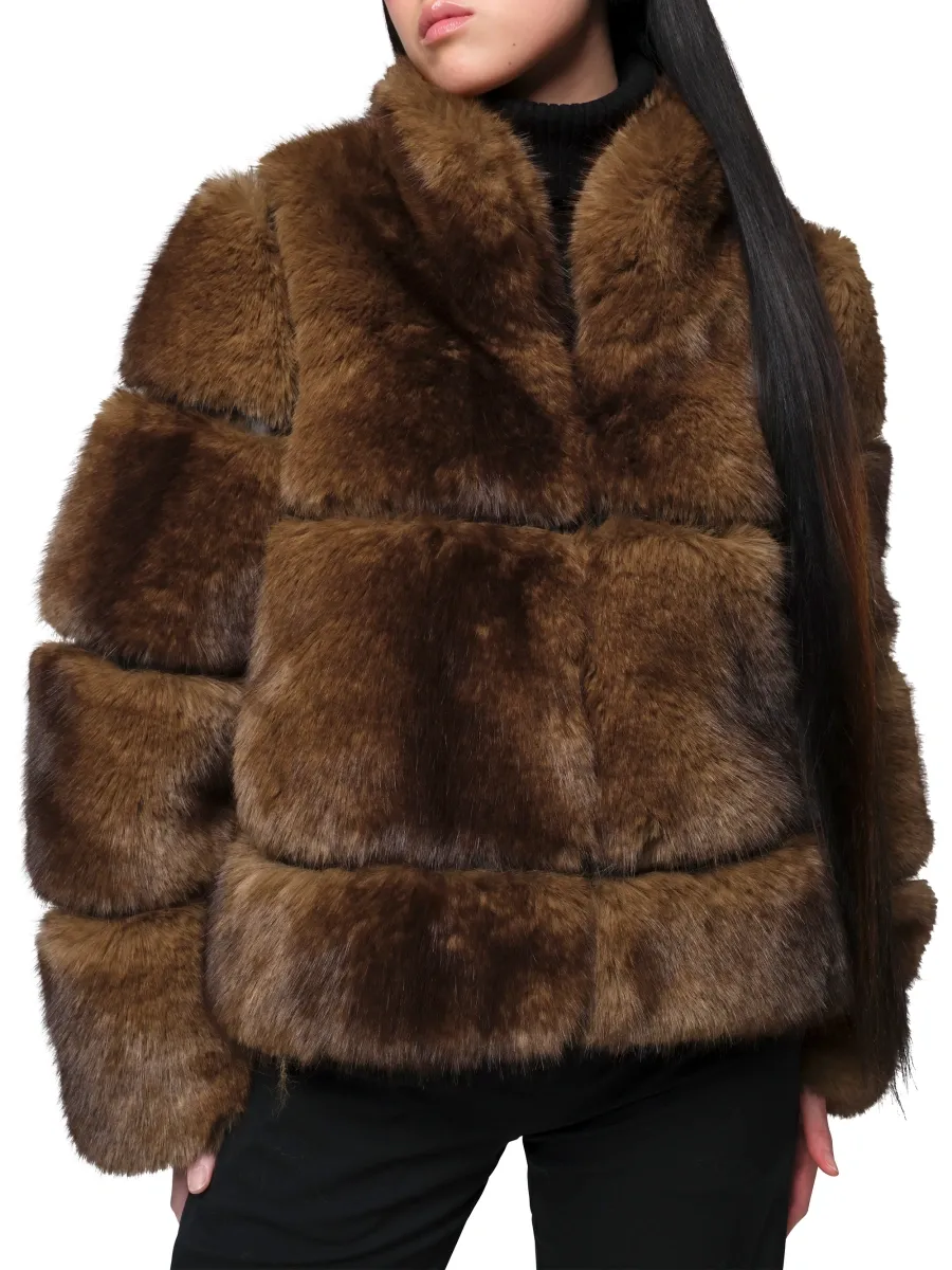 Apparis Women's Sai Faux-Mink Fur Coat | Thumbnail 3 Apparis Women's Sai Faux-Mink Fur Coat | Thumbnail 3