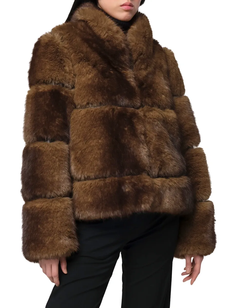 Apparis Women's Sai Faux-Mink Fur Coat | Thumbnail 4 Apparis Women's Sai Faux-Mink Fur Coat | Thumbnail 4