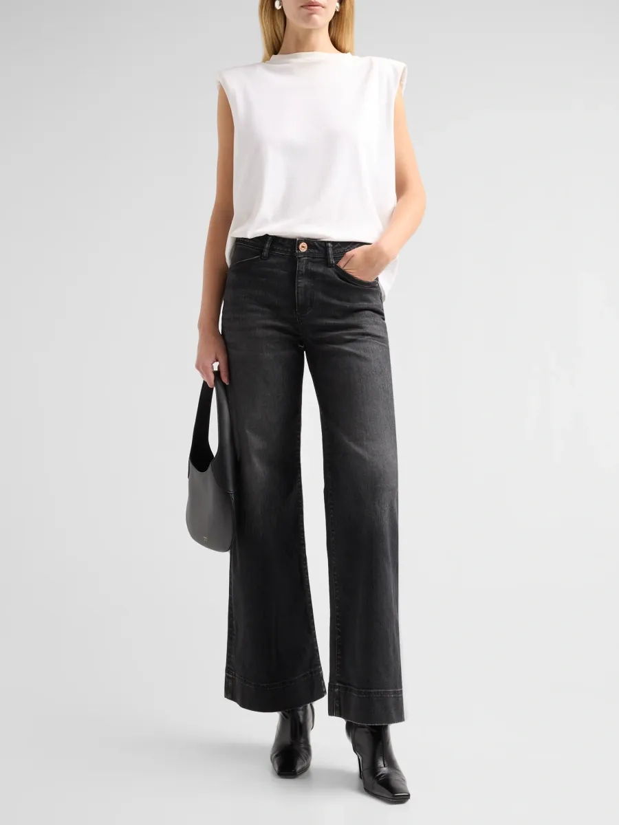 Moussy Vintage Women's Greene Flared Jeans | Thumbnail 2 Moussy Vintage Women's Greene Flared Jeans | Thumbnail 2