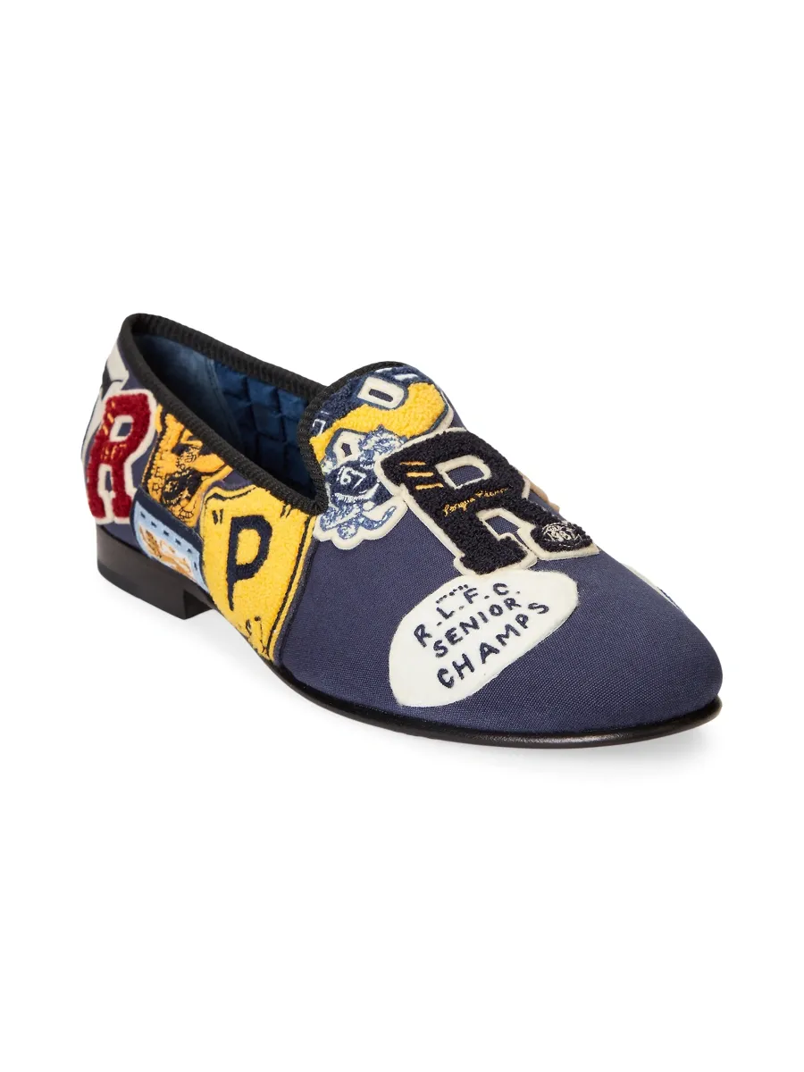 Polo Ralph Lauren Men's Paxton Patches Canvas Slippers | Thumbnail 2 Polo Ralph Lauren Men's Paxton Patches Canvas Slippers | Thumbnail 2