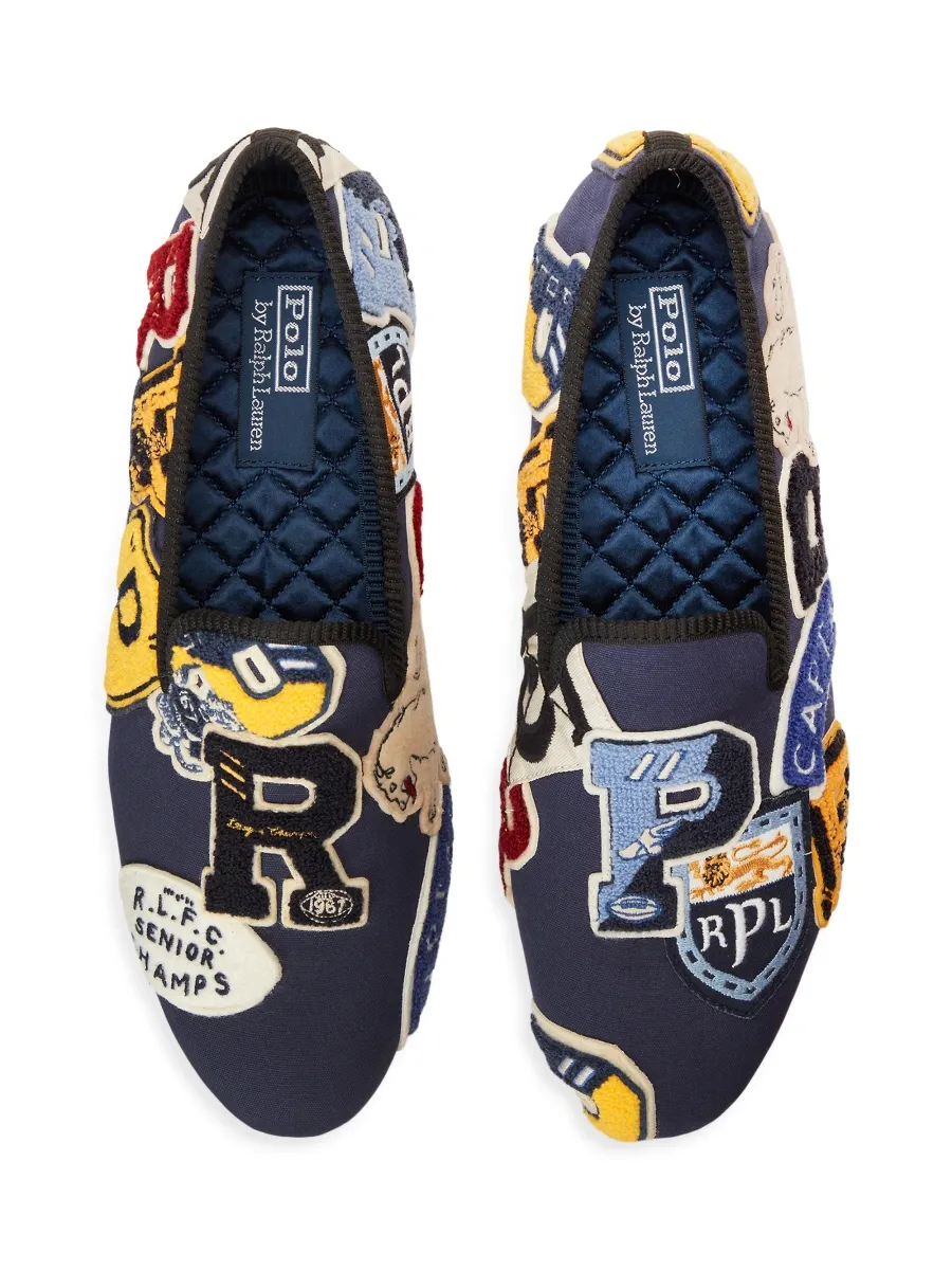 Polo Ralph Lauren Men's Paxton Patches Canvas Slippers | Thumbnail 4 Polo Ralph Lauren Men's Paxton Patches Canvas Slippers | Thumbnail 4